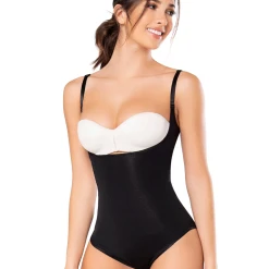 Diane And Geordi Diane & Geordi Women's Seamless Braless Shapewear Bodysuit Powernet