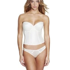 Dominique Low Back Satin Brasselette