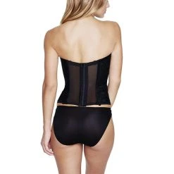 Dominique Satin & Lace Torsolette -FarmaCell shop dominique satin lace torsolette 24333620626
