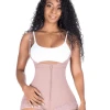 Fajas Sonryse Post-Op & Postpartum Faja Open Bust Panty Shapewear Bodysuit Powernet