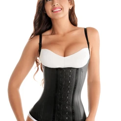 Fiorella Latex Cincher Semi Vest Waist Trainer Corset