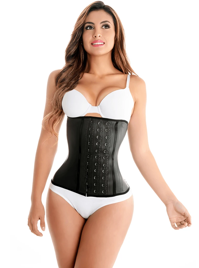 Fiorella Latex Cincher Waist Trainer Corset 3 Rows 3 Fiorella Latex Cincher Waist Trainer Corset 3 Rows