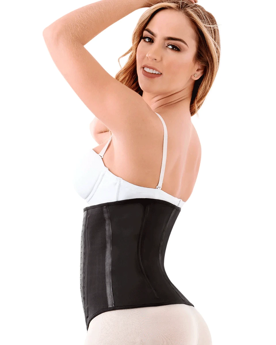 Laty Rose Latex Waist Trainer Cincher 3 Rows Of Hooks 4 Laty Rose Latex Waist Trainer Cincher 3 Rows Of Hooks - Image 2
