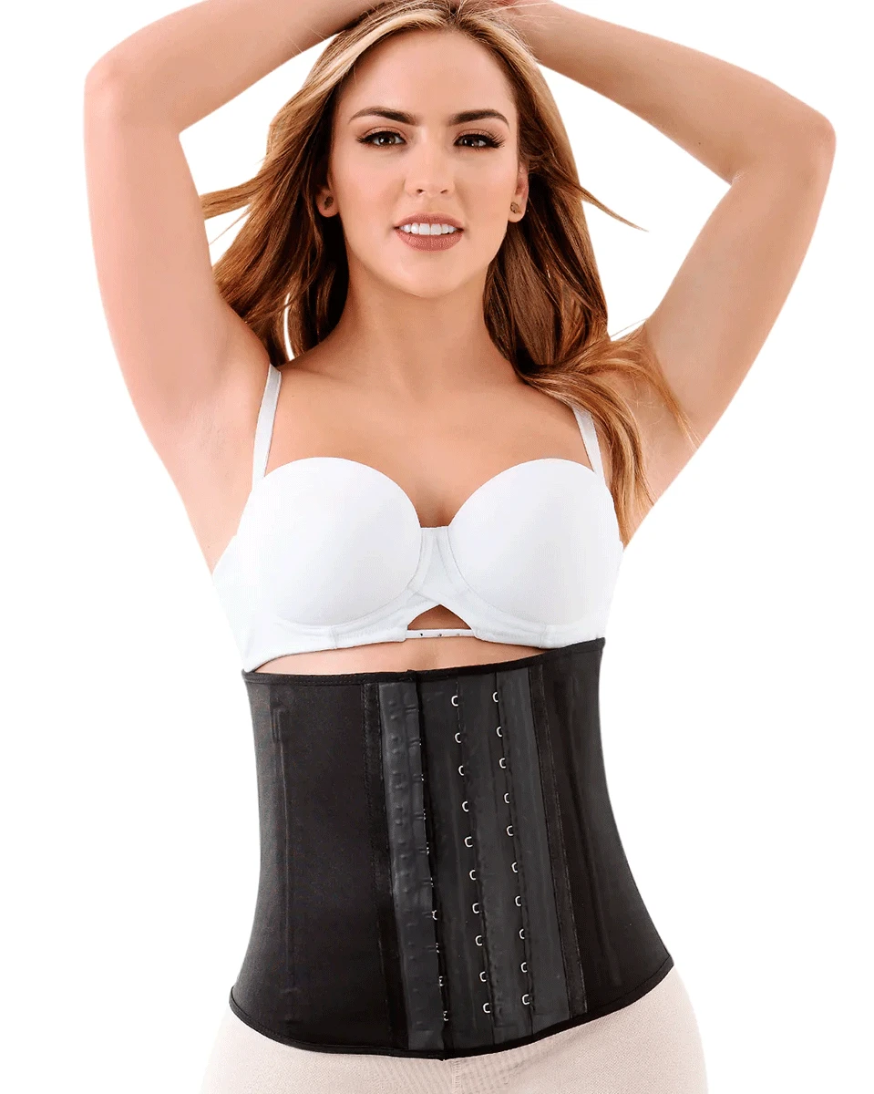 Laty Rose Latex Waist Trainer Cincher 3 Rows Of Hooks 3 Laty Rose Latex Waist Trainer Cincher 3 Rows Of Hooks