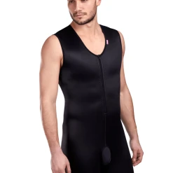 FarmaCell shop -FarmaCell shop lipoelastic mgm comfort male compression full bodysuit front zipper and crotch opening 12285733568557
