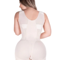 MariaE Fajas Bum Lift Tummy Control Mid Thigh Shapewear Bodysuit Open Bust With Front Hooks Powernet -FarmaCell shop mariae fajas bum lift tummy control mid thigh shapewear bodysuit open bust with front hooks powernet 32511520407742