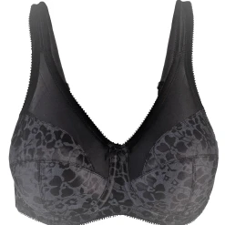 Rago Brand Printed Full Figure Support Underwire Bra