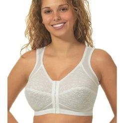 Rago Front Closure Back Support Bandeau Bra