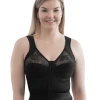 Rago Front Closure Back Support Long Line Bra Black -FarmaCell shop rago front closure back support long line bra black 33434404683966