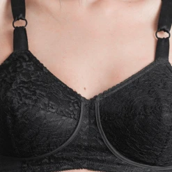 Rago Satin & Lace Expandable Cup Bra