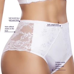 Siluet Sexy Lace Mid Waisted Panty -FarmaCell shop siluet sexy lace mid waisted panty 30118440796350