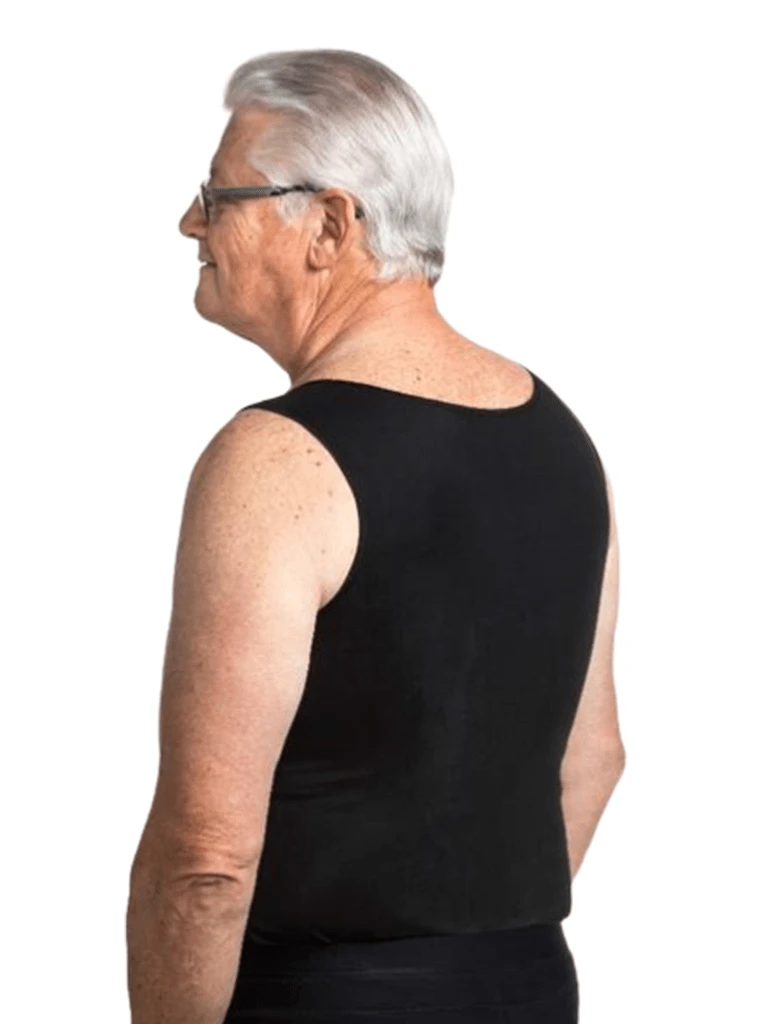 Wear Ease Men's V-Neck Torso Compression Vest - Designed To Treat Mild Edema And Lymphedema 4 Wear Ease Men's V-Neck Torso Compression Vest - Designed To Treat Mild Edema And Lymphedema - Image 2